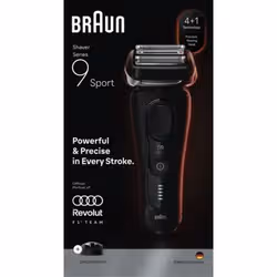 Braun Series 9 Sport 9110s Rasoir à grille Noir - Vue supplémentaire 3