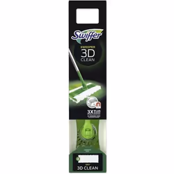 Kit de démarrage Swiffer 3D Clean : 1 Balai, 4 Lingettes Sèches Et 2 Lingettes Humides