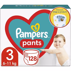PAMPERS PANTS BABY DRY TAILLE 3 128 COUCHES