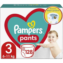 PAMPERS PANTS BABY DRY TAILLE 3 128 COUCHES