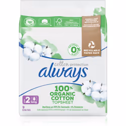 Sentez-vous libre même pendant vos règles. Les serviettes hygiéniques Always Cotton Protection Long offrent une protection co ...