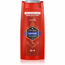 Le gel douche et shampooing 2 en 1 Old Spice Captain lave rapidement et efficacement la peau du corps, mais aussi les cheveux ...