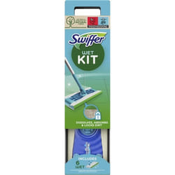 SWIFFER Balai Attrape-Poussière - Kit Démarrage 1 Balai 6 Lingettes Humides