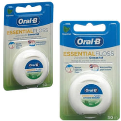 Fil Dentaire Ciré - ORAL-B - ESSENTIAL FLOSS - 50M - Menthe - Adulte
