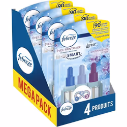 Febreze 3Volution Diffuseur Électrique de Parfum 4 x 20ml Eveil Printanier Élimination Des Odeurs Maison