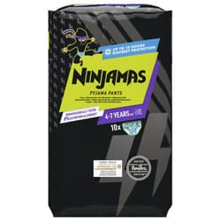 Pampers Ninjamas Sous-Vêtement de Nuit Absorbant Garçon 4-7 Ans (17-30 kg) 10 Unités