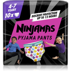 Pampers Ninjamas Pyjama Pants 17-30 kg Hearts 10 pcs
