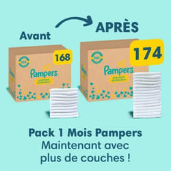 174 Couches Pampers Premium Protection, Taille 4, 9-14 kg