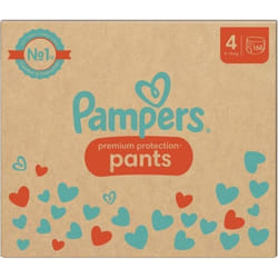 168 Couches-Culottes Pampers Premium Protection, Taille 4, 9-15 kg