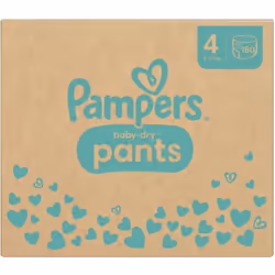 180 Couches-Culottes Baby-Dry, Taille 4, 9-15 kg