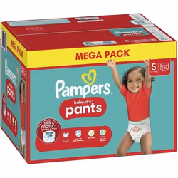 PAMPERS BABY DRY PANTS Taille 5 - 80 Couches culottes - 12/17 kg