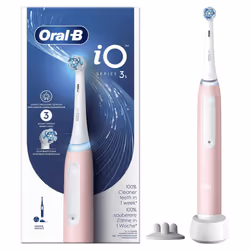 Oral-B iO 8006540730843, Adulte, Brosse à dents vibrante, Nettoyage en profondeur, Doux, Blanchiment, Rose, Blanc, Rose, Rond