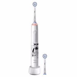 Oral-B Junior Star Wars, Enfant, Brosse à dents oscillante, Soin quotidien, Sensible, Multicolore, 4 x 30 sec, Multicolore