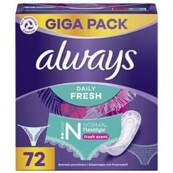 Always Daily Flexistyle Normal Serviette hygiénique 72 pièce(s)