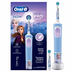 Oral-B Pro Kids, Enfant, Brosse à dents rotative oscillante, Soin quotidien, Super sensitive, Bleu clair, Batterie, Batterie  ...