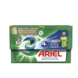 Ariel Pods Odor Active Lessive 3en1 19 gélules