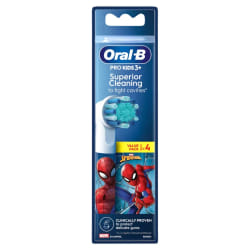 Oral-B Pro Kids Brossettes Spiderman/Reine des Neiges, Pack De 4 Unités