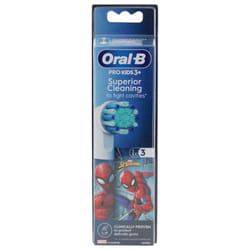 Oral-B Pro Kids 3 Ans et + 3 Brossettes de Rechange - Modèle : Spiderman