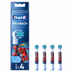 Oral-B Kids Pro Kids3+, 4 pièce(s), Multicolore, Blanc, Spider-Man, 3 an(s), Blister