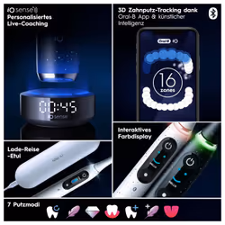 Oral-B iO iO10 Adulte Brosse à dents rotative Noir - Vue supplémentaire 8