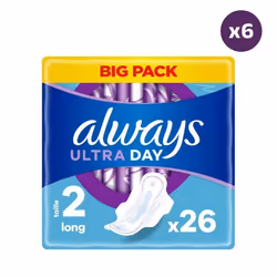 6x26 Serviettes Hygieniques Always Ultra Long Plus