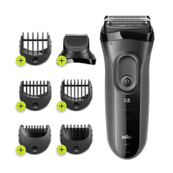 Braun Series 3 3000BT Rasoir à grille Tondeuse Gris