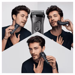 Braun Series 3 3000BT Rasoir à grille Tondeuse Gris
