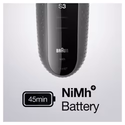 Braun Series 3 3000BT Rasoir à grille Tondeuse Gris - Vue supplémentaire 4