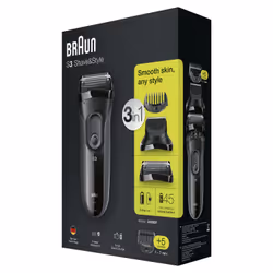 Braun Series 3 3000BT Rasoir à grille Tondeuse Gris - Vue supplémentaire 6