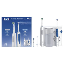 Oral-B Idropulsore Health Center Adulte Brosse à dents rotative oscillante Bleu, Blanc