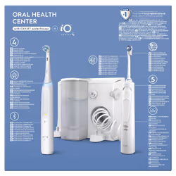Oral-B iO4 & OxyJet Adulte Brosse à dents rotative oscillante Blanc