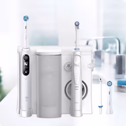 Oral-B iO6 & OxyJet Adulte Brosse à dents rotative oscillante Blanc - Vue supplémentaire 2