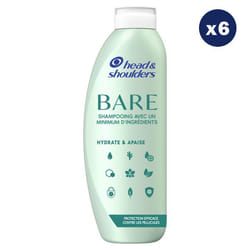 6 Shampoings Hydrate & Apaise 400ml - Head & Shoulders Bare