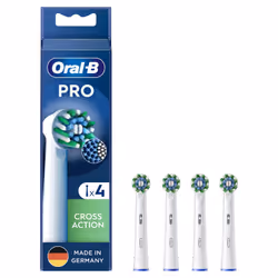 Oral-B CrossAction , 4 pièce(s), Blanc, 3 mois, Oral-B, Boîte