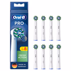 Oral-B CrossAction , 8 pièce(s), Blanc, 3 mois, Oral-B, Boîte