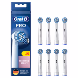 Oral-B Sensitive Clean , 8 pièce(s), Blanc, 3 mois, Extra doux, Oral-B, Boîte