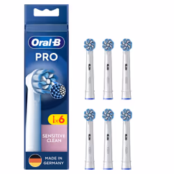 Oral-B Sensitive Clean , 6 pièce(s), Blanc, 3 mois, Extra doux, Oral-B, Boîte