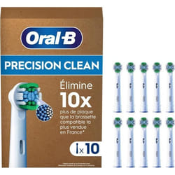 Brossettes - ORAL-B - Pro Precision Clean - Pack de 10 - Filaments en forme de X - Élimine 100% de plaque