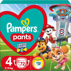 Pampers Pants Paw Patrol Size 4 9-15 kg 72 pcs