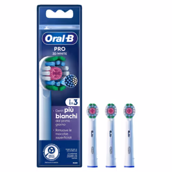 Oral-B Pro 3D White, 3 pièce(s), Blanc, Oral-B, iO, Pulsonic, Ampoule