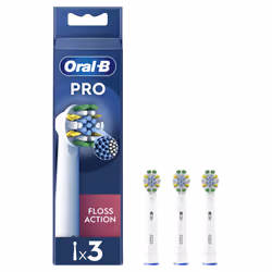 Oral-B Pro Floss Action, 3 pièce(s), Blanc, Oral-B, iO, Pulsonic, Ampoule