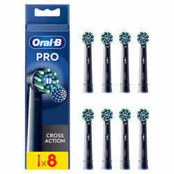 Oral-B CrossAction , 8 pièce(s), Noir, Oral-B, Boîte