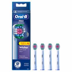 Oral-B 3D White , 4 pièce(s), Blanc, Oral-B, Boîte