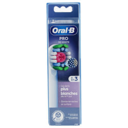 Oral-B Pro 3D White 3 Brossettes de Rechange