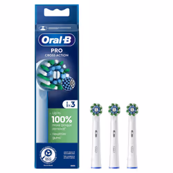 Oral-B CrossAction Cross Action, 3 pièce(s), Blanc, Oral-B, Pulsonic &amp; iO, Boîte