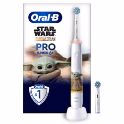 Oral-B PRO 14876674, Enfant, Brosse à dents rotative, Soin quotidien, Polissage, Sensible, Multicolore, Blanc, 4 x 30 sec, Do ...