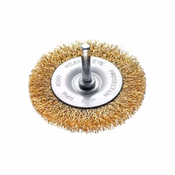 Brosse à disque avec soie de 6 mm Fil d'acier ondulé mm 0,30 Ø mm 30/50/75/100 Épaisseur mm4/5/7/9 Convient aux travaux d'ent ...