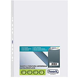 Favorit Punched Pockets for Cash Register Receipts protecteur de feuilles lettre Polypropylène (PP) 6 pièce(s)