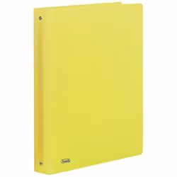 Favorit Neon, A4, Anneau rond, Rangement, Polypropylène (PP), Jaune, Surface gaufrée