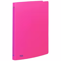 Favorit Neon, A4, Anneau rond, Rangement, Polypropylène (PP), Rose, Surface gaufrée